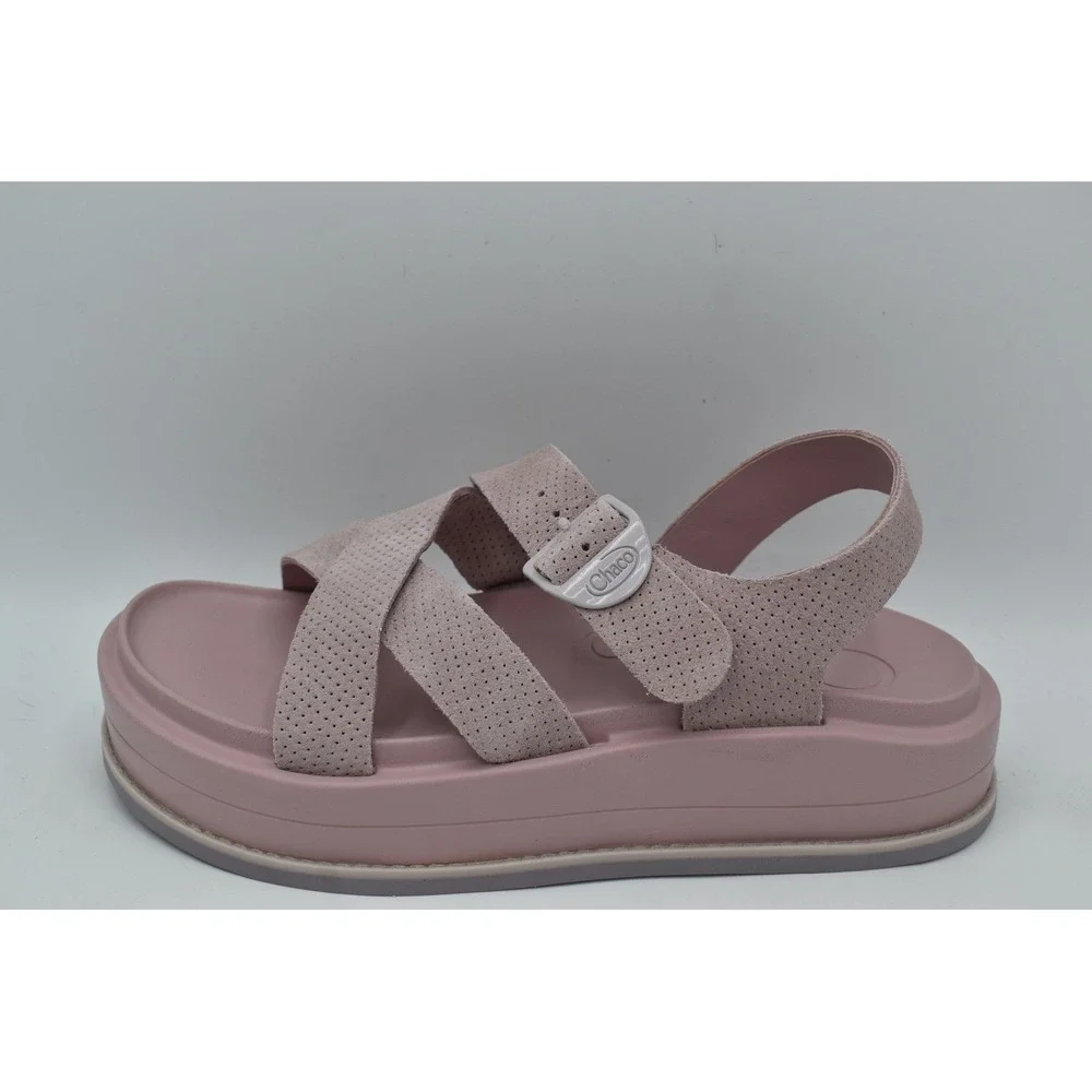 Chaco Women Size 11 Townes Midform Pink Suede Platform Sandals Shoes